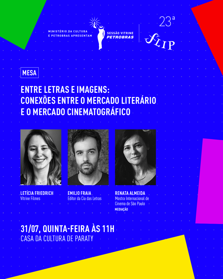 Sessão Vitrine Petrobras marca presença na Flip 2025 em mesa que reflete sobre as interseções entre o audiovisual e a literatura