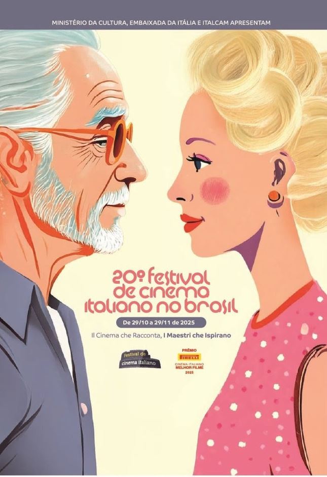Confira o cartaz, o manifesto e os primeiros filmes do Festival de Cinema Italiano que celebra 20 anos em 2025